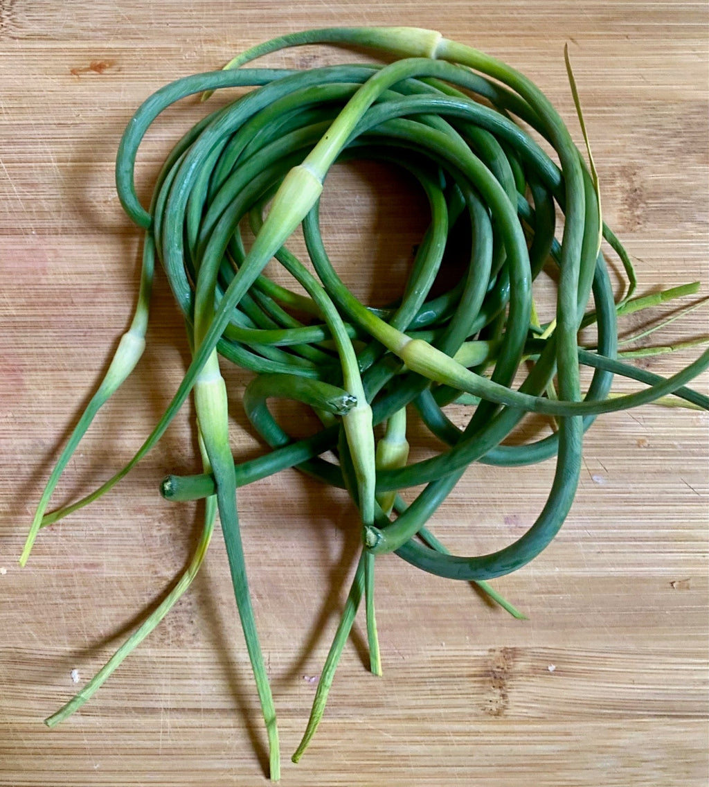 How to Make Garlic Scape Paste